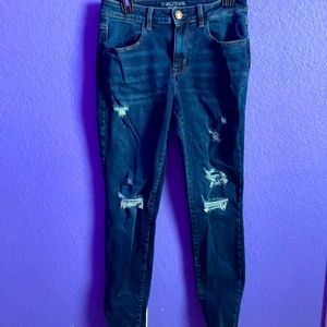 Dark Blue Ripped Jeans😊